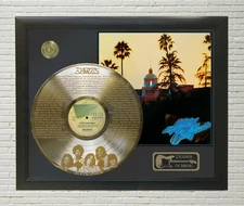 Eagles - Hotel California Framed Legends Of Music Etched LP Display