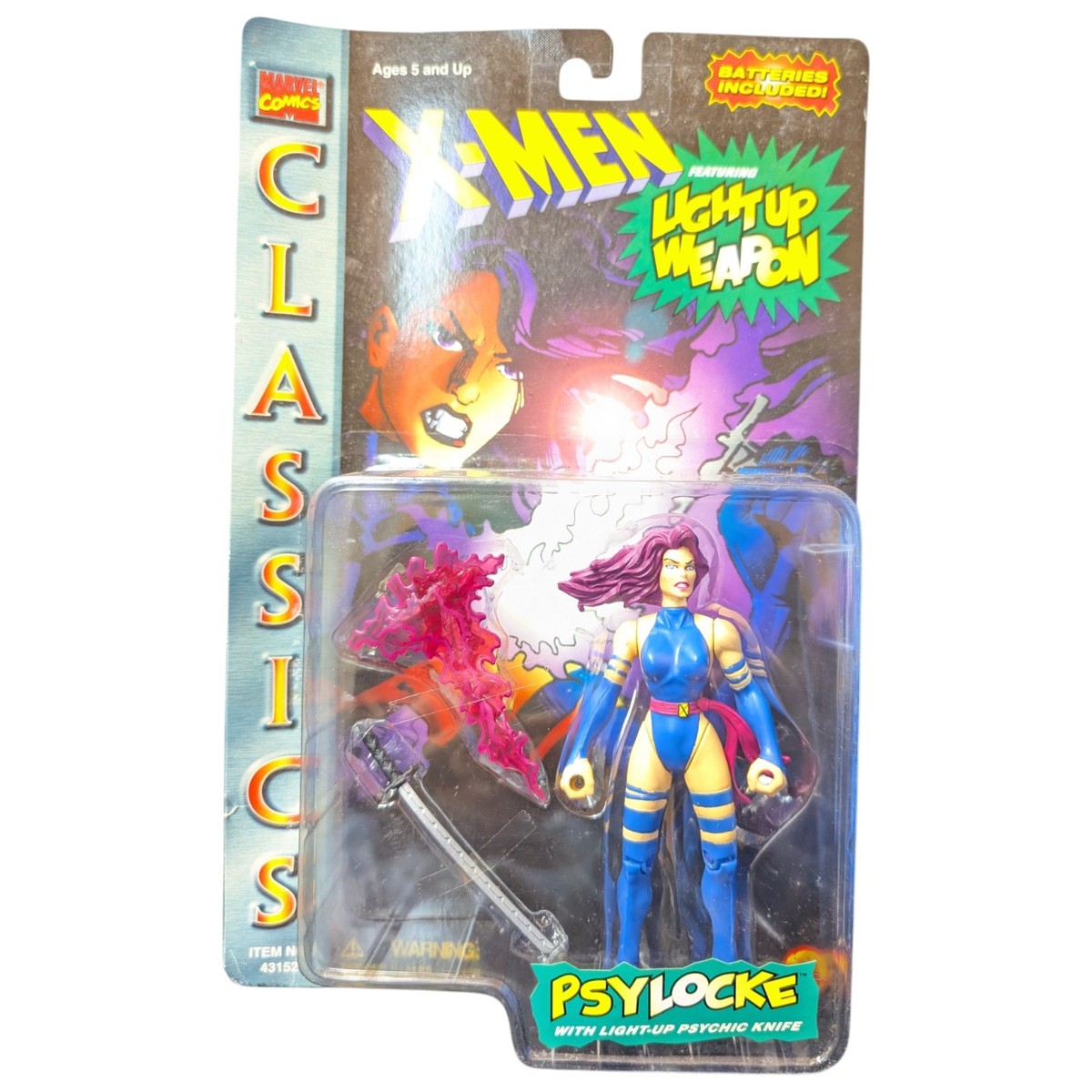 Psylocke - 1996 Vintage ToyBiz X-Men Classics Marvel Comics Action 
