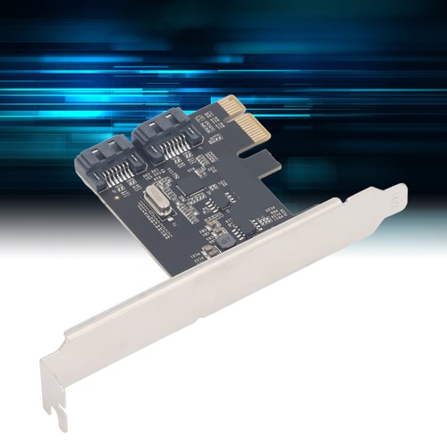 PCI E To Adapter Card 2 Port 6Gbps PCIE3.1x1 To SATA3.2 Controller Card NEW - Afbeelding 4 van 12