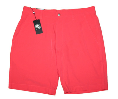 FootJoy Men's Size 36 Hibiscus Red Performance Lightweight Golf Shorts NWT