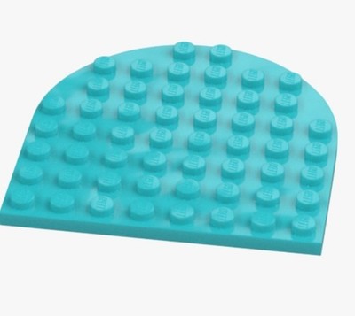 LEGO Plate 8x8 Semicircle Medium Azure 41948 6296050 Light Blue Circle Plate NEW