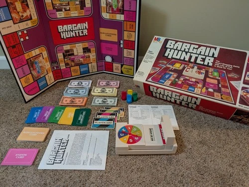 vintage 1981 Bargain Hunter Board Game - Milton Bradley COMPLETE great condition