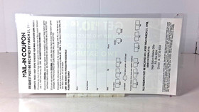 Sega Promotional Get $10 Back Two Saturn Games Mail-In Insert