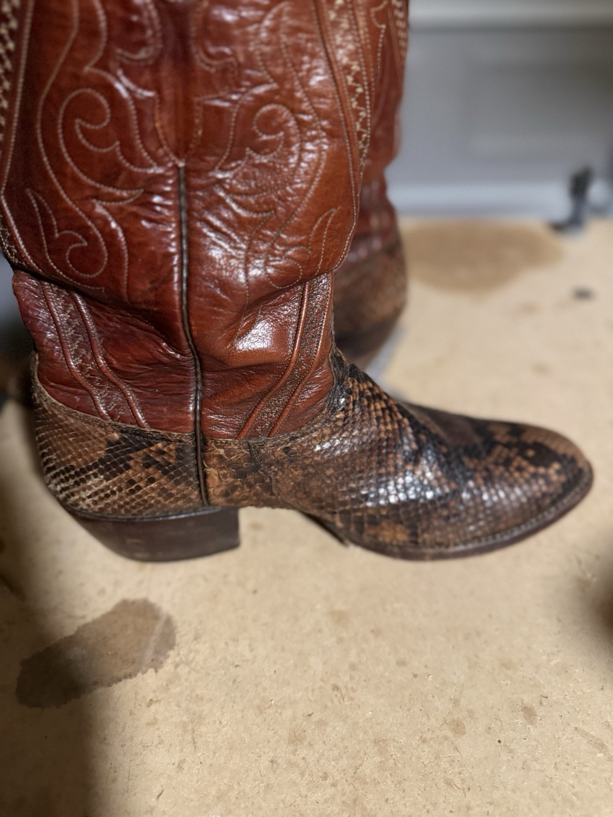 Lucchese Classics Men's 11D Genuine Python Snakes… - image 5