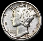 1927 mercury dime- xf/ free shipping- jam479