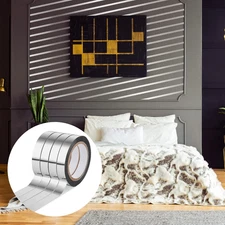 4 Rolls Metallic Mirror Tape, 65Ft DIY Graphic Art Tape Self-Adhesive Metaliz...