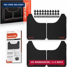 Universal Mud Flaps, 4 Pack Black Splash Guards for Truck Car Pickup SUV, Front