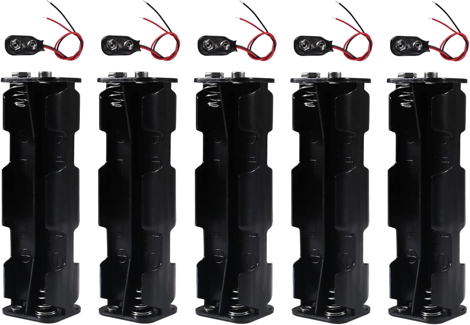 5pcs 8 AA Battery Holder 12v AA Battery Holder 8 X AA Battery Holder with Wires 