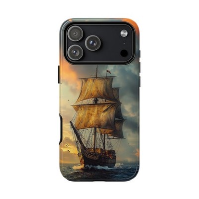 For iPhone/Galaxy/Pixel - Custom Case - Vessel Sail Ship Ocean