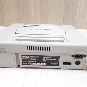 Sega Saturn console bundle with 3 games, 1 controller & cables Japanese white