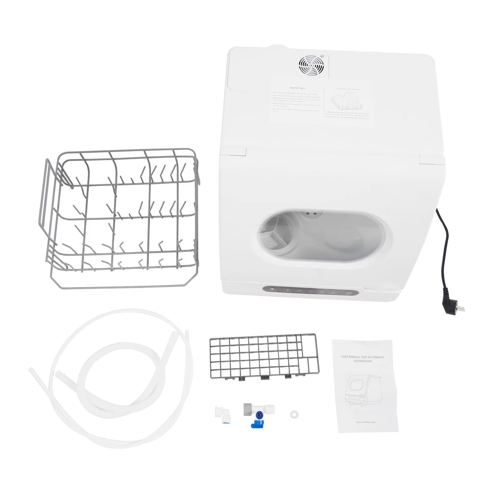 Mini Lavavajillas 800W Lavavajillas Independiente Lavavajillas de Mesa 5 Modos - Imagen 3 de 4