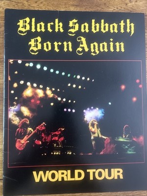 Black Sabbath Born Again World Tour Programme 1983 Ian Gillan, Bev Bevan, Iommi,