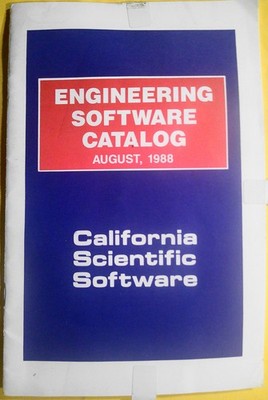 Engineering Software Katalog, August 1988, Von California Scientific Software