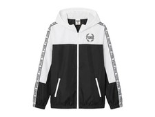 VICTORIA'S SECRET "PINK" ANORAK WINDBREAKER BLACK WHITE SZ. M/L