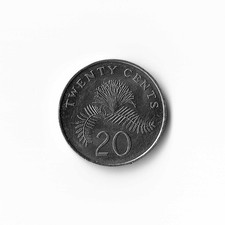 2009 Singapur - 20 Cents - 876 - Kupfer Nickel - 4,5g