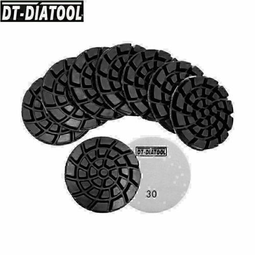 9pcs Diamond Concrete Cement Floor Polishing Pad 4''/100mm Revew Repairing Pad - Picture 11 of 17