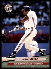 Albert Belle 1992 Ultra #47 Indians MLB READ FREE SHIPPING AutographDen