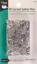 Dritz 7216 Curved Safety Pins-Size 2 40/Pkg