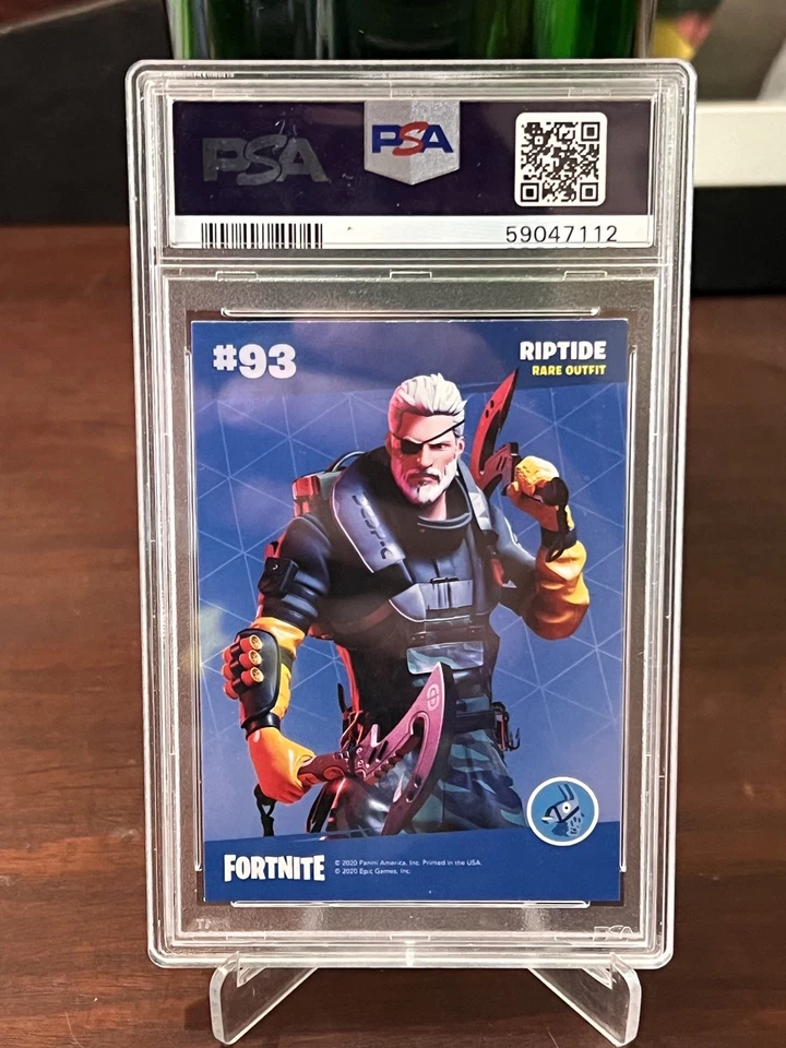 2020 Panini Fortnite серия 2 США NO93 Riptide PSA 8 голографический редкий наряд SP  - Изображение 2 из 2