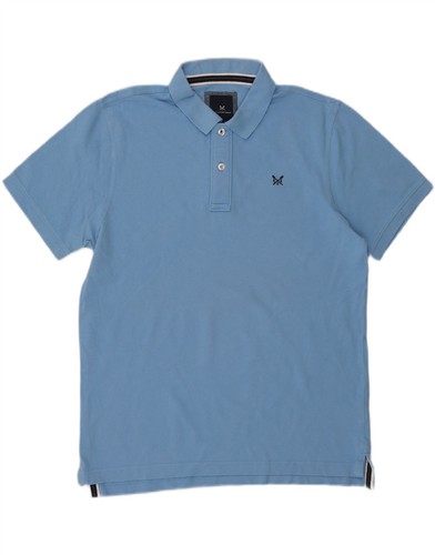 CREW CLOTHING Mens Polo Shirt Large Blue Cotton AV01