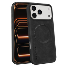 Mag-Safe PU Leather Case For iPhone 17 Pro Max 16 15 14 13 Luxury Non-Slip Cover