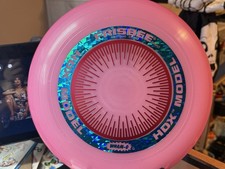 Wham-o Frisbee 165G HDX 82E mold burgundy prismatic ring and red chatter stamp