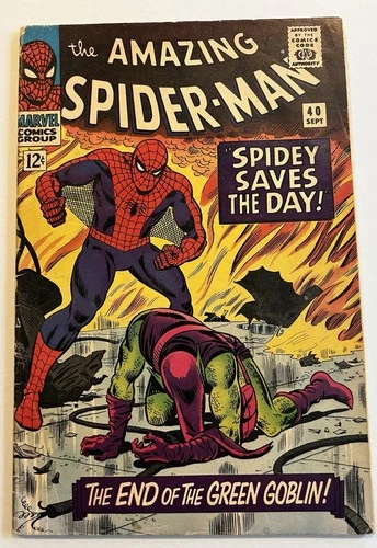 Amazing Spider-Man #40 VG + Green Goblin Origin! Silver Age Marvel 1966⭐️