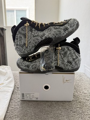 SIZE - 10 New Nike Air Foamposite One Black/White Victor Solomon Thropies