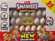 ZURU Smashers Dino Island 20 Pack Smash Eggs, Ages 5+ (Age Level 4-7)