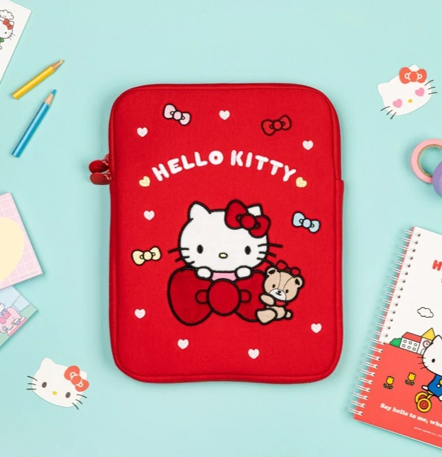 10" 11" Sanrio Hello Kitty Tablet ipad Padded Pouch Sleeve Zipper Bag Case - Image 2 of 4