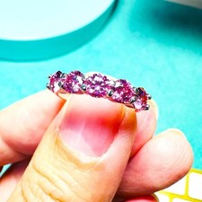 RARE 2.50 Ct Certified Pink Diamond Solitaire Ring, 925 Silver Amazing Luster