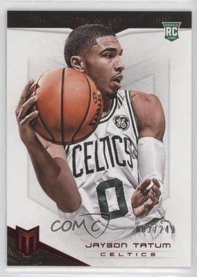 2017-18 Panini Chronicles Momentum Red /249 Jayson Tatum #343 Rookie RC uk2
