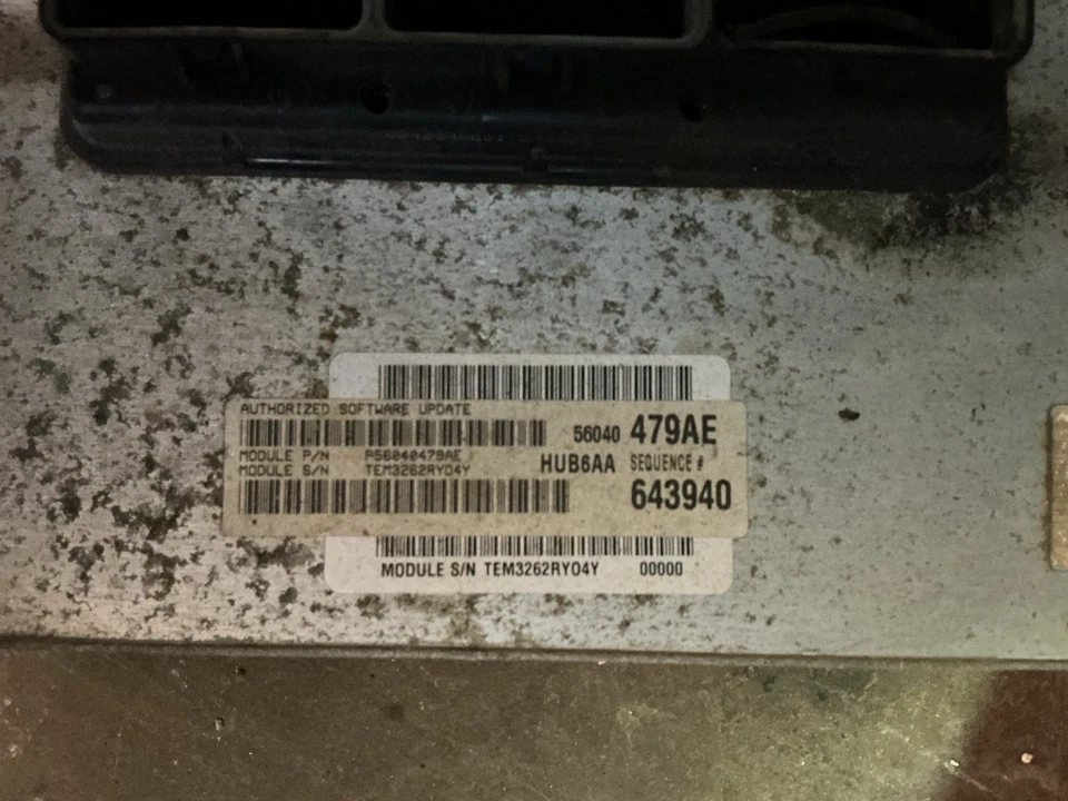 2003 Dodge Ram 2500 5.9 A/T Cummins Diesel PCM Computer 56040479AE / P56028664AB - Image 2 of 3