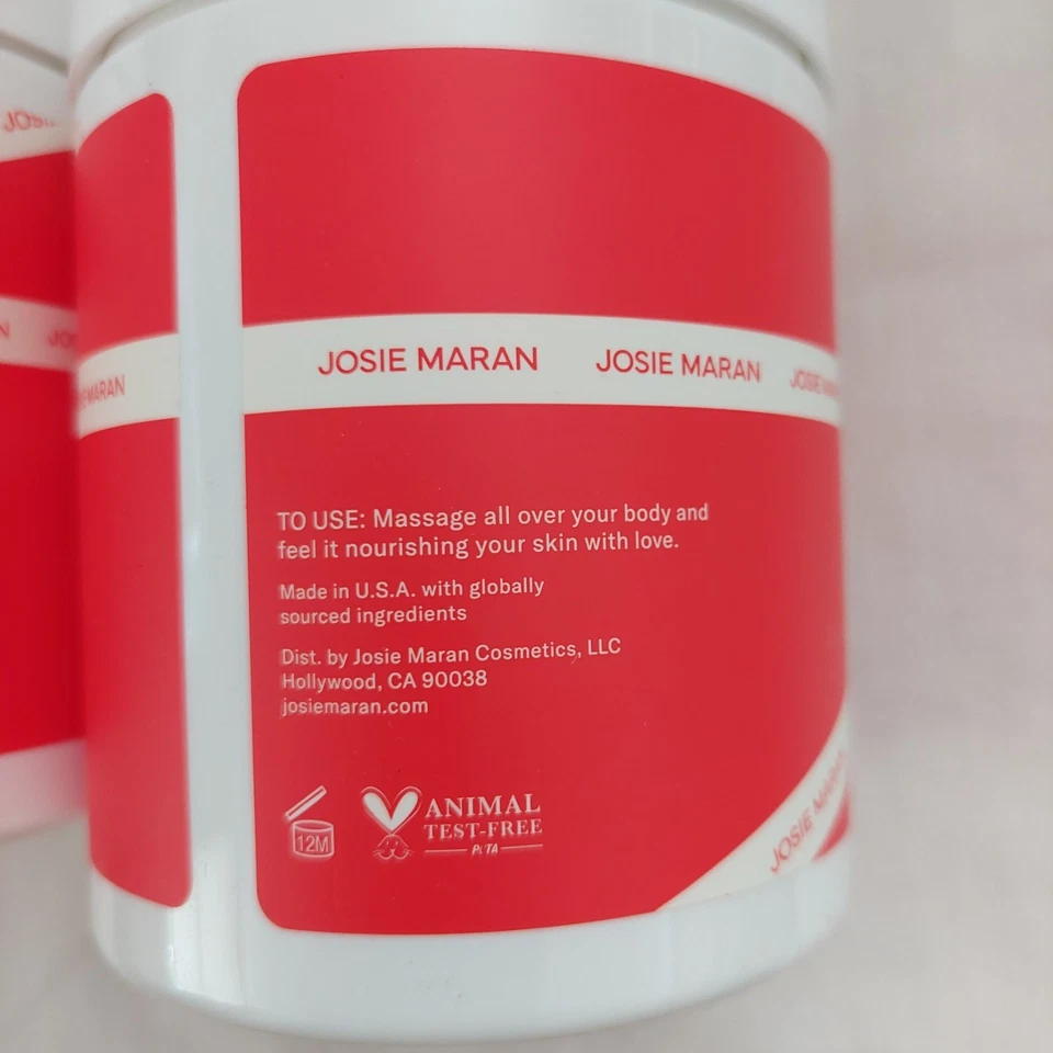 2 Aceite de Argán Batido Josie Maran 20 OZ MANTEQUILLA CORPORAL HORNEADA LIMÓN BLISS Sellado Foto 4 de 4