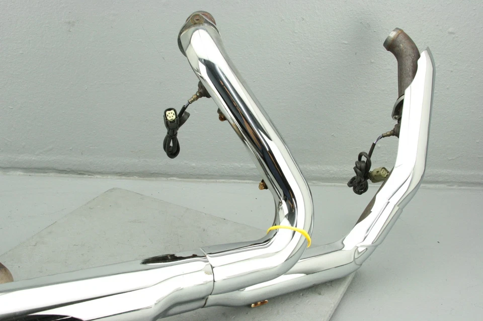 Harley Electra Glide 2017 juego de tubos de escape silenciador cromo #4091 Foto 3 de 4