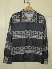Vintage Paul Howard Shirt Mens Hippie Boho style Polyester 60s 70s