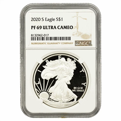 2020S Proof American Silver Eagle $1 NGC PF 69 UCAM