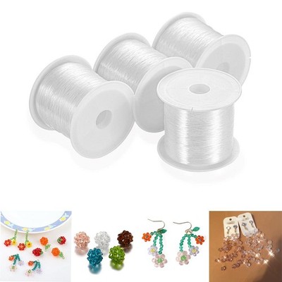 1pc 0.2-1mm Fishing Line for Beads Wire Clear Non-stretch Nylon String Beading C