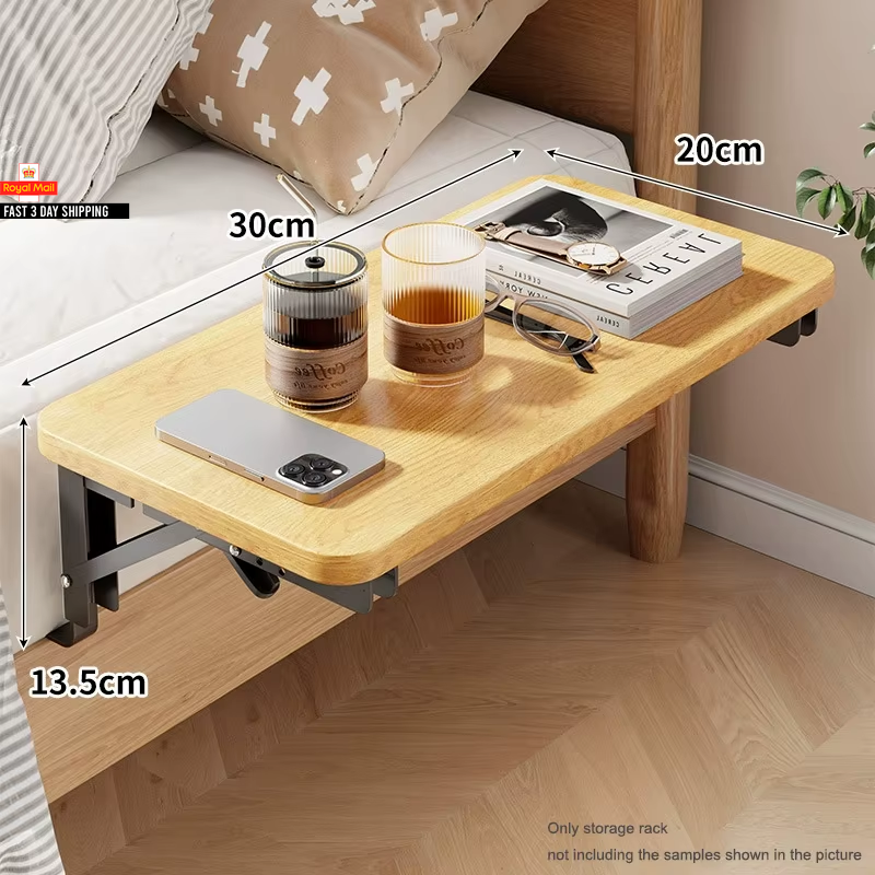 Bedside Shelf for Bed Bunk Bed Shelf/ Caddy for Top Bunk, Clip on Nightstand Tra