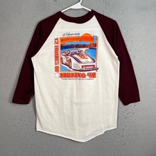 Vintage 1982 12 Hours Sebring 30th Anniversary Raglan T Shirt Porsche Large