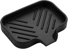 Silicone Soap Dish with Drain Spout, Self-Draining Sink Organizer Tray for Bathr