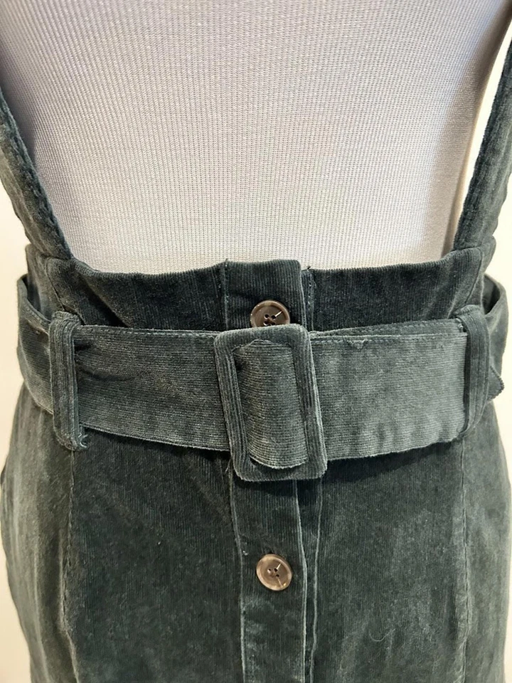 Falda Anthropologie Maeve Pana Delantal Pull on Midi Preppy Talla 6 Cottage Foto 2 de 4