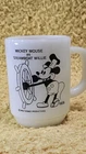 Vtg Mickey Mouse Steamboat Willie Mug Pepsi Collector Series 1928 Milk Glass USA