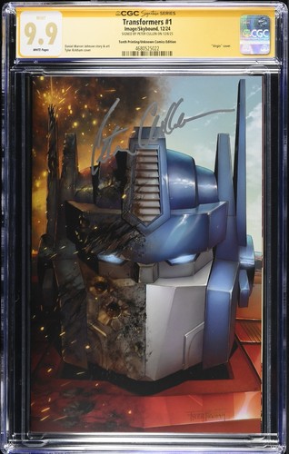 Transformers #1 VIRGIN VARIANT CGC SS 9.9 MINT signed Peter Cullen OPTIMUS PRIME