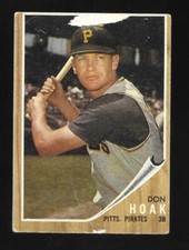 1962 Topps Baseball #95 Don Hoak Pittsburgh Pirates