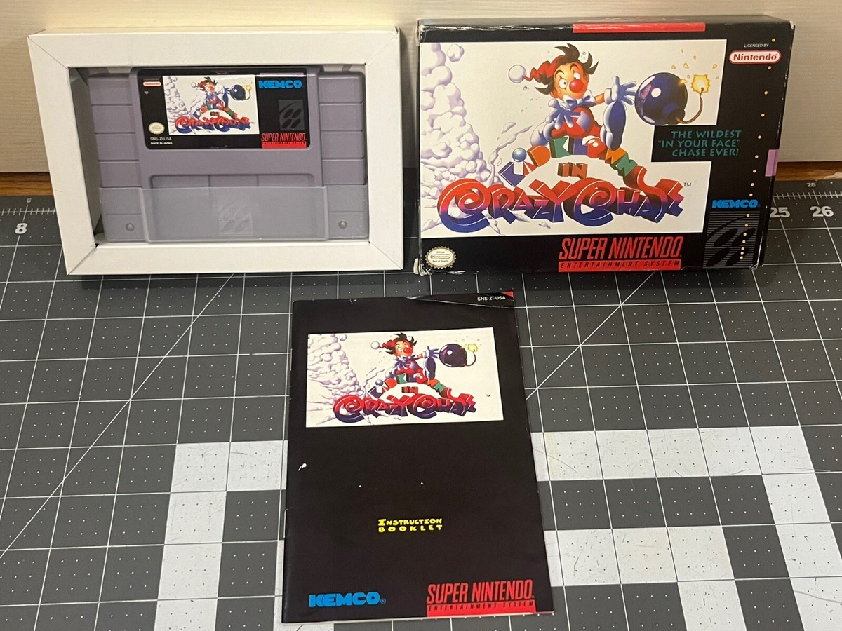 Kid Clown in Crazy Chase for Super Nintendo CIB SNES