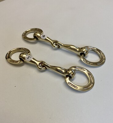 SHETLAND MESSING HUFEISEN TRENSE GEBISS, 3,5'' 4'' 4,5'' PONY GEBISS * KOSTENLOSER VERSAND *