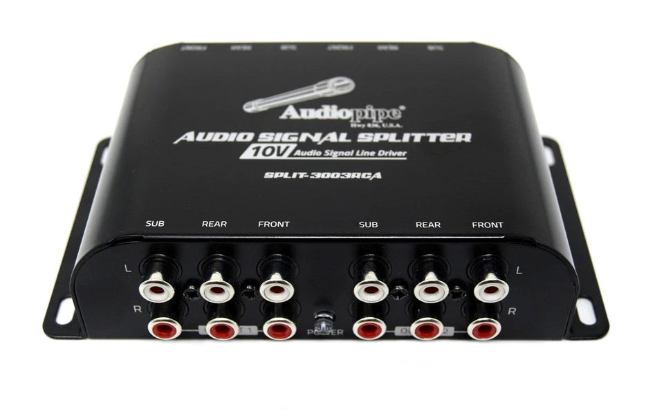 3 Way Cross Over Line Driver Split-3003 Audiopipe Audio Signal Splitter - Image 2 of 4