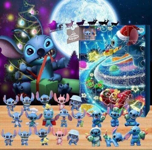 2025 Christmas Stitch Figure 24 Days Countdown Advent Calendar Kids Funny Gift - Picture 1 of 5