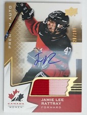 2020 Upper Deck Team Canada Juniors .. Jamie Lee Rattray .. Auto Patch #29/199